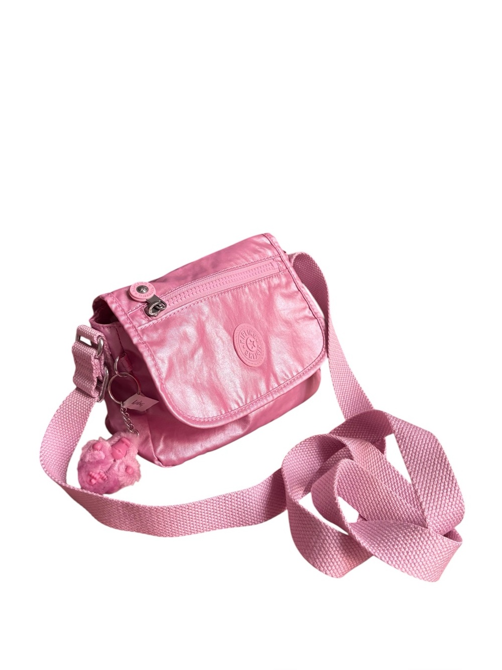 NWOT Kipling  pink Crossbody Mini Shoulder Bag.